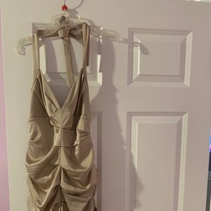 BCBG champagne mini dress